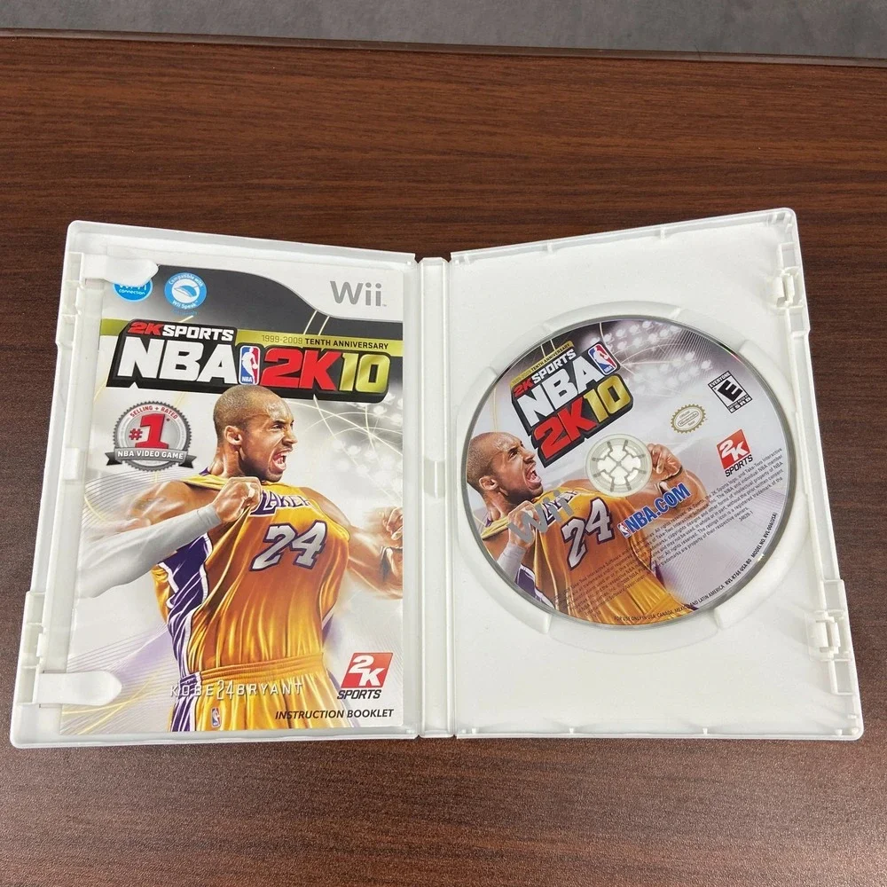 NBA 2K10 Nintendo Wii 2009 2K Games Basketball Sports Simulation Video Game CIB
